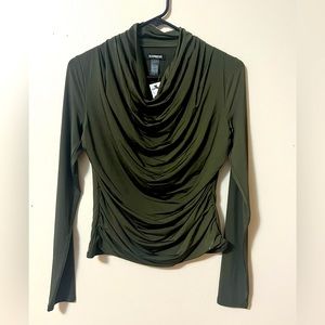 EXPRESS Army green blouse